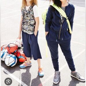 J. Crew kids hooded sweat jumpsuit